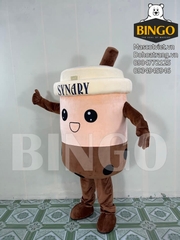 Mascot ly trà sữa Synary