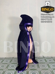 Mascot mèo áo choàng