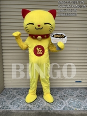 Mascot mèo thần tài