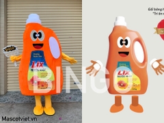 Mascot Chai Nước Giặt Lix