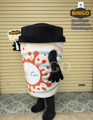 Mascot Mô Hình Tách Cafe