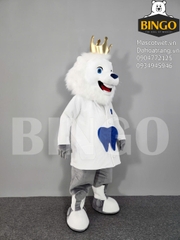 Mascot Sư Tử Nha Khoa Sing
