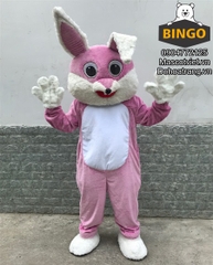 Mascot thỏ hồng cho thuê