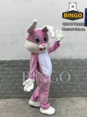 Mascot Thỏ hồng