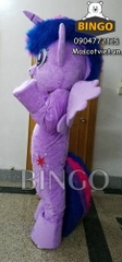 Mascot Unicorn Tím