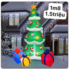Mô hình hơi cây thông Noel cao 1m8