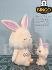 Mô Hình Xốp Thỏ Estella & set hoa trang trí