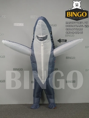 Đặt Thuê Mascot Cá Mập Xám