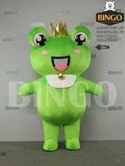 Cho Thuê Mascot Hơi Ếch Xanh Vương Miệng