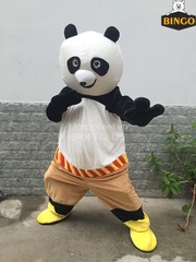 Mascot gấu panda Kungfu