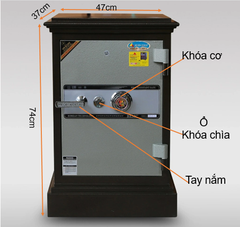 Két sắt Genkin Korea KD45 khóa cơ