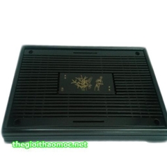 Khay gỗ có ống dẫn nước