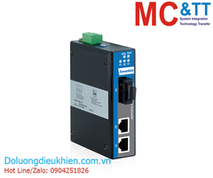 Bộ Chuyển Đổi Quang Điện Công Nghiệp 2 Cổng Gigabit Ethernet + 1 cổng Quang (1 sợi quang, Single Mode, SC, 40KM) 3Onedata IMC102GT-1GF-SS-SC-40KM