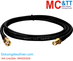 Cáp ăngten RG58A/U 2 đầu RP-SMA Male - RP-SMA Female dài 1M ICP DAS 3S001-1 CR