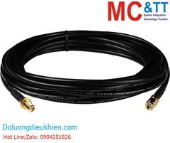 Cáp ăngten RG58A/U 2 đầu RP-SMA Male - RP-SMA Female dài 5M ICP DAS 3S005-1 CR