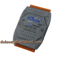 Module 8 kênh đầu vào số + 8 kênh đầu ra số kết nối RS-485 Modbus RTU & DCON ICP DAS M-7055D-NPN