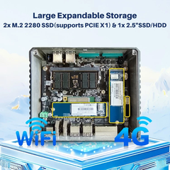 Máy tính công nghiệp không quạt Mini PC iWill N1522