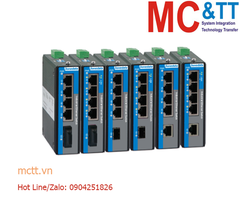 Switch công nghiệp 4 cổng Gigabit Ethernet + 1 cổng Gigabit quang (Multi mode, Dual Fiber, SC, 2KM) 3Onedata IES2305-4GT1GF-M-SC-2KM-P48