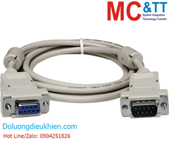 DB9 Male to DB9 Female w/Ferrite Core Cable [RS-232; Pin2, Pin3 and Pin5] ICP DAS CA-0918-3W CR
