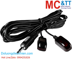 Mắt đọc hồng ngoại Dual-headed IR emitter cable (with adhesive pad, Ø 5 mm IRED, 2.5 m) ICP DAS CA-IR-SH2252-5 CR