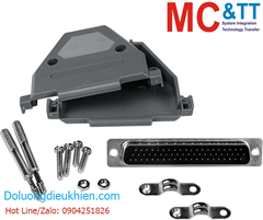 HD DB62 connector Male with plastic cover ICP DAS CA-PC62M CR