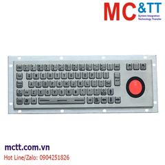 Bàn phím công nghiệp thép không gỉ với Trackball, đèn bàn phím, IP65, 68 keys Davo D-8635G-BG