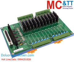 Bo mạch kết nối 12 kênh đầu ra Relay bán dẫn (SSR) ICP DAS DB-12SSR/DIN