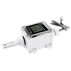 Cảm biến đo và hiển thị nhiệt độ + độ ẩm RS-485 Modbus RTU ICP DAS DL-100TM485PS-W CR