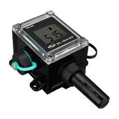 Bộ đo hiển thị và lưu trữ Data Logger nhiệt độ + độ ẩm Wi-Fi Modbus TCP ICP DAS DL-101S-WF CR
