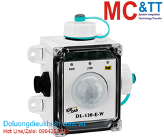 Bộ đo hiển thị và lưu trữ Data Logger độ ánh sáng Illumination + nhiệt độ + độ ẩm Ethernet Modbus RTU/TCP + MQTT ICP DAS DL-120-E-W CR