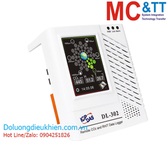 Module Data Logger đo CO2 + nhiệt độ + độ ẩm RS-485/Ethernet Modbus RTU/TCP & MQTT ICP DAS DL-302 CR