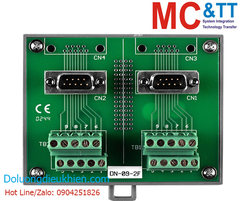 Bo mạch kết nối Two Male DB9 to Screw Terminal Board ICP DAS DN-09-2F CR