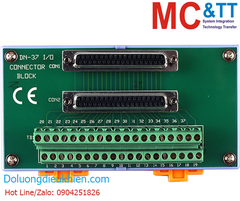 Female DB37 to Screw Terminal Board (Pitch= 5.08 mm) with DIN-rail Mounting ICP DAS DN-37-A CR
