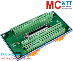 Bo mạch kết nối 68-pin SCSI-II Female I/O Connector Block ICP DAS DN-68A CR