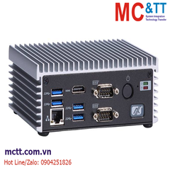 Máy tính công nghiệp không quạt Axiomtek eBOX565-500-FL-DC-6300U với Core i5-6300U, 2 HDMI, 2 GbE LAN, 4 USB 3.0, 2 COM, PCI Mini Card