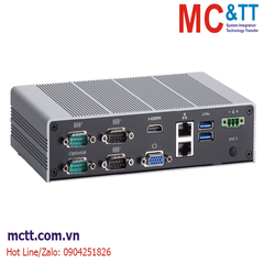 Máy tính công nghiệp không quạt Axiomtek eBOX626-853-FL-N3160-DC-DIO với Celeron N3160, VGA, HDMI, 3 COM, 1 DIO, 2 GbE LAN, 4 USB, 2 PCI Mini Card