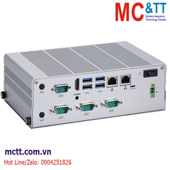 Máy tính công nghiệp không quạt Axiomtek eBOX627-312 -FL-DC-N3350 với Intel Celeron N3350 2.4 GHz, 1 HDMI, 2 GbE LAN, 6 USB, 4 COM