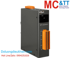 Module 2 cổng Ethernet Modbus TCP & MQTT 4 kênh AO ICP DAS ET-2224CI CR