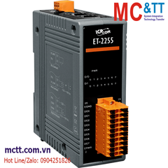 Module 2 cổng PoE Ethernet Modbus TCP & MQTT 8 kênh DI+ 8 kênh DO ICP DAS PET-2255 CR