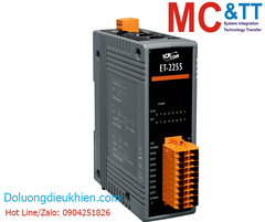 Module 2 cổng Ethernet Modbus TCP & MQTT 8 kênh DI+ 8 kênh DO ICP DAS ET-2255 CR