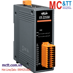 Module 2 cổng Ethernet Modbus TCP & MQTT 8 kênh DI+ 8 kênh DO ICP DAS ET-2255U CR