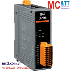 Module 2 cổng PoE Ethernet Modbus TCP & MQTT 6 kênh DI+ 6 kênh Power Relay ICP DAS PET-2260 CR