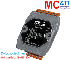 Module Ethernet Modbus TCP 8 đầu vào nhiệt Thermistor +4 đầu ra số DO ICP DAS ET-7005 CR