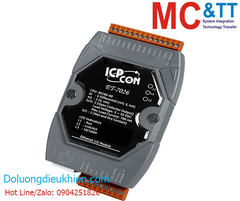 Module Ethernet Modbus TCP 6 kênh AI + 2 kênh AO + 2 kênh DI + 2 kênh DO ICP DAS ET-7026 CR