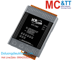 Module 2 cổng Ethernet Modbus TCP 10 kênh AI + 6 kênh DI + 3 kênh Relay ICP DAS ET-7202 CR