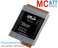 Module 2 cổng Ethernet Modbus TCP 4 kênh AO + 5 kênh DI ICP DAS ET-7224 CR