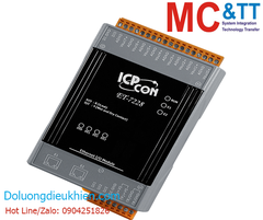 Module 2 cổng Ethernet Modbus TCP 8 kênh đầu ra tương tự AO ICP DAS ET-7228 CR