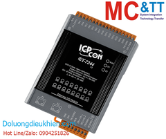 Module 2 cổng Ethernet Modbus TCP 8 kênh đầu vào số DI + 8 kênh đầu ra số DO ICP DAS ET-7244 CR