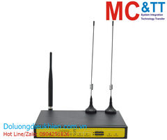 F3846: Router công nghiệp Dual Sim LTE (4G)/WCDMA (3G) 4 LAN + 1 WAN + RS-232 + APN/VPN Wi-Fi