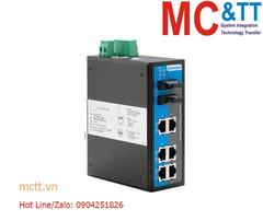 Switch công nghiệp quản lý 4 cổng Ethernet + 4 cổng quang (Single mode, Dual Fiber, SC, 80KM) 3Onedata IES618-4F-S-SC-80KM